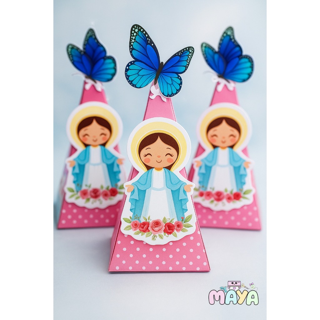 Caixinhas Personalizadas Nossa Senhora para Lembrancinha de Batizado, Aniversário - Lembrancinhas Jardim Nossa Senhora