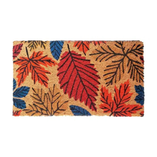 Capacho Retangular Fibra De Coco 33x60 Bella Casa Comprimento 60 Cm Cor Ret-folhagem Colorida em Oferta na Shopee