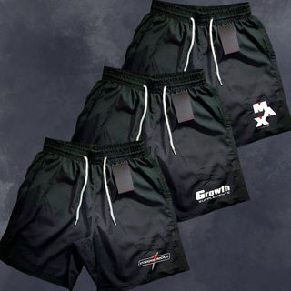 Kit 3 Shorts Tactel Bermuda Masculina Mauricinho Kit MIX Tactel, Ideal Para Treinos, Academia, Corrida