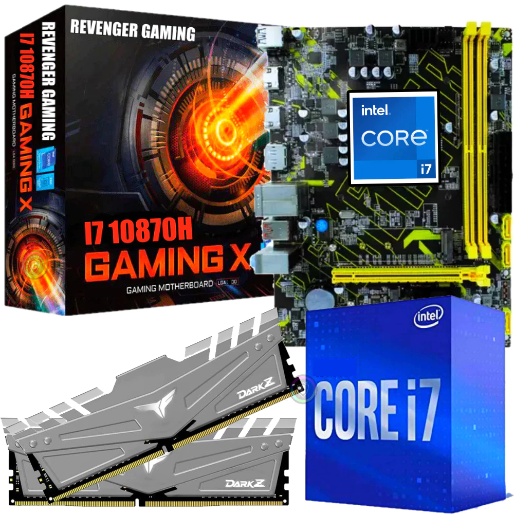 Kit Upgrade Décima Geração - Intel Core i7 5.1Ghz + Placa Mãe + 64GB DDR4