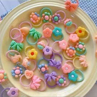 kit 100 elastico de cabelo Xuxinha Rabico infantil Presente de dia das crianças em Oferta na Shopee