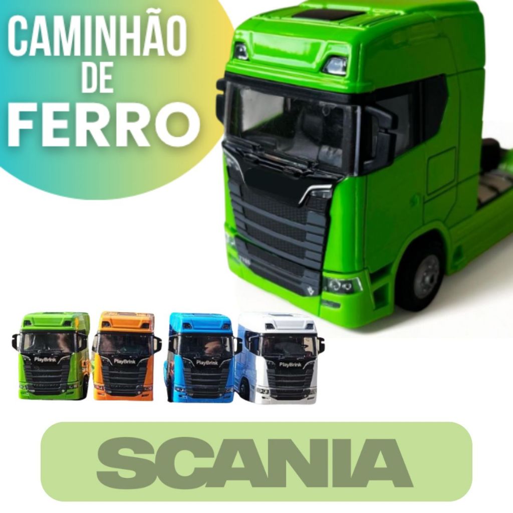 Novo Caminhão de Ferro Colecionador Miniatura Verde Realista de Alta Qualidade Frete Gratis
