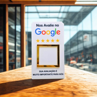 Placa de Avaliação Google com QR Code para Mesa ou Balcão em Oferta na Shopee