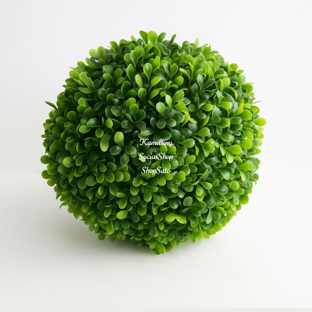 Kit 2 Bolinhas Buchinho Artificial Decorativa 13cm Premium Verde Decoração em Oferta na Shopee