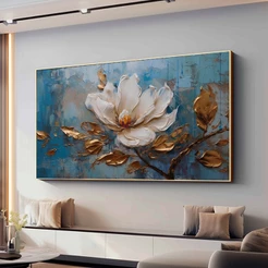 Quadro Decorativo Com Moldura Para Sala Grande