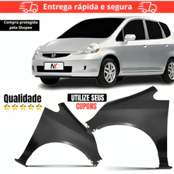 Par/Un Paralama Dianteiro FIT 2003 2004 2005 2006 2007 2008 Mold.Original Lameiro Para Lama