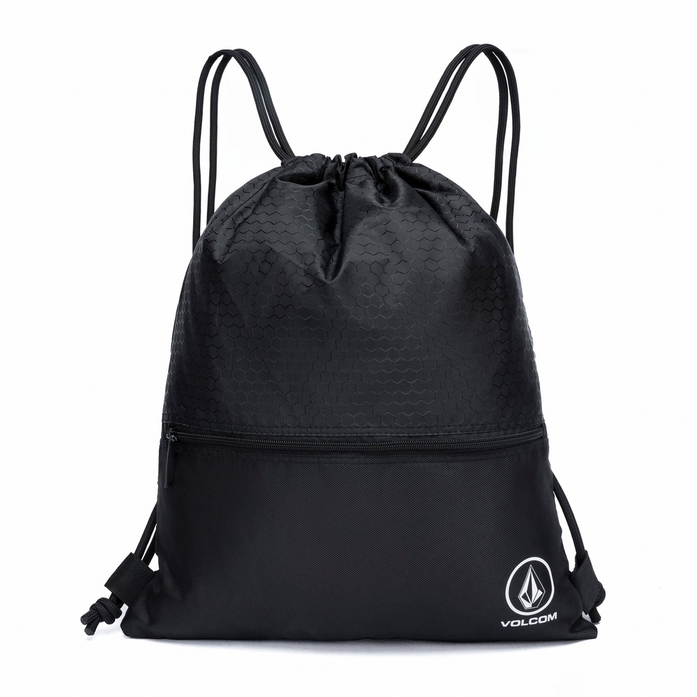 Mochila Bolsa Saco Volcom Preta Original em Oferta na Shopee
