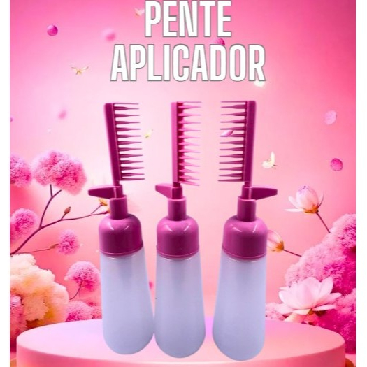 Pente Aplicador De Óleo/Creme/Tintura Para Todos Os Tipos De Cabelo