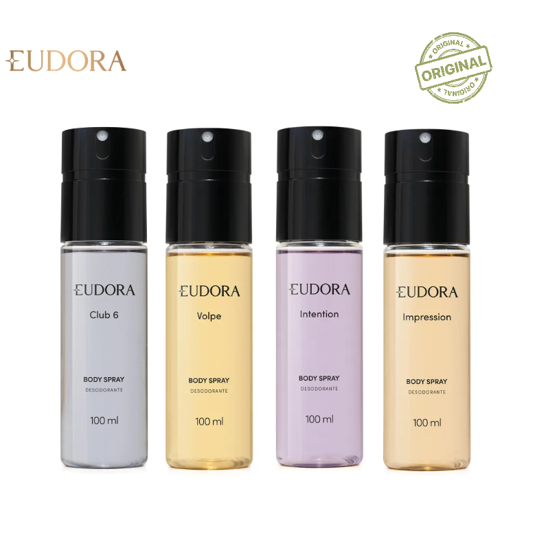 Body Splash Masculino Eudora - Club 6, Intention, Impression, Volpe