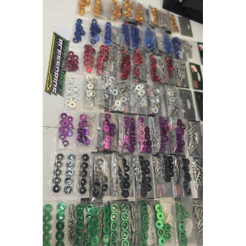 kit arruelas anodizadas kit com 20pçs… (10arruelas/10 parafusos)
