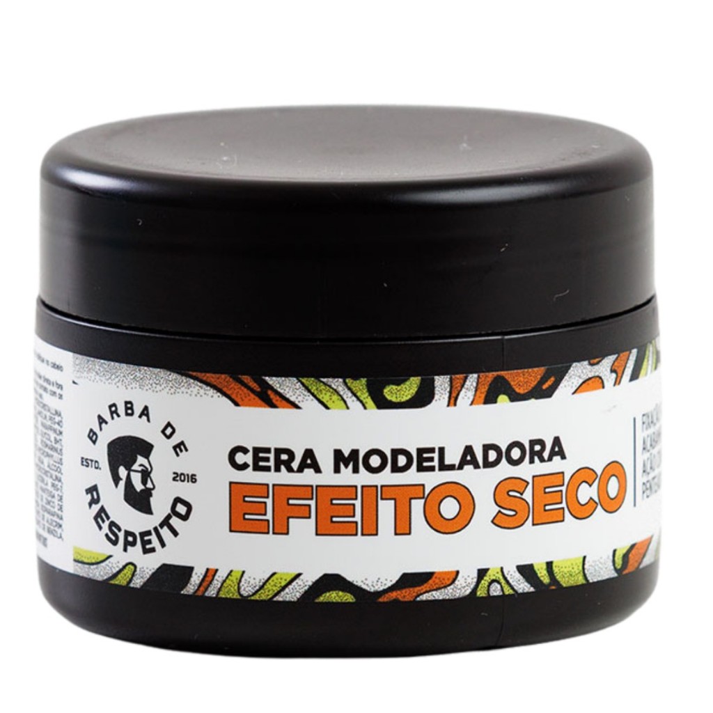 Barba De Respeito Cera Modeladora para Cabelos Premium Efeito Seco ou Molhado 4 POR 1 55G