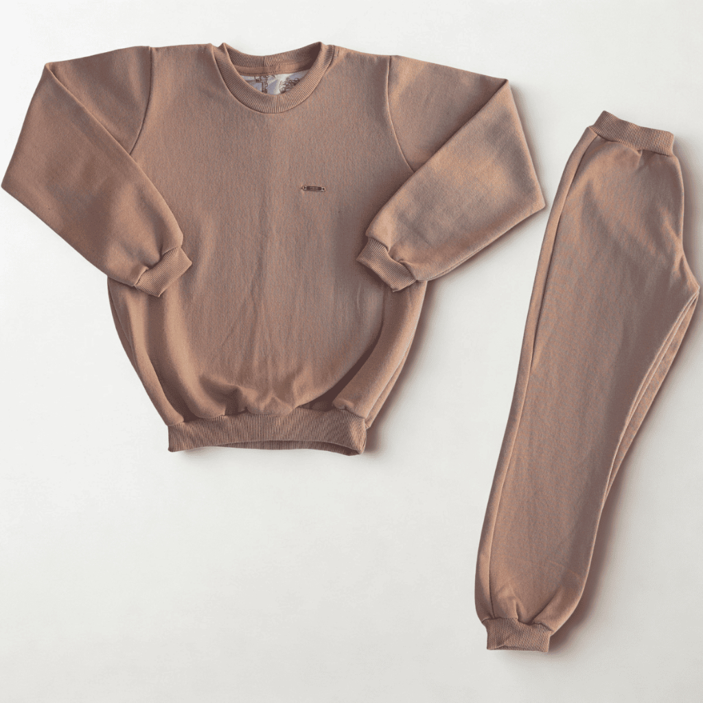 Conjunto Moletom Masculino Feminino Infantil Juvenil Flanelado Básico com Suador Calça e blusa Moletinho