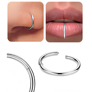 Kit 3/6/12 Piercing Argola Segmento Articulado Aço cirúrgico Nariz/helix em Oferta na Shopee