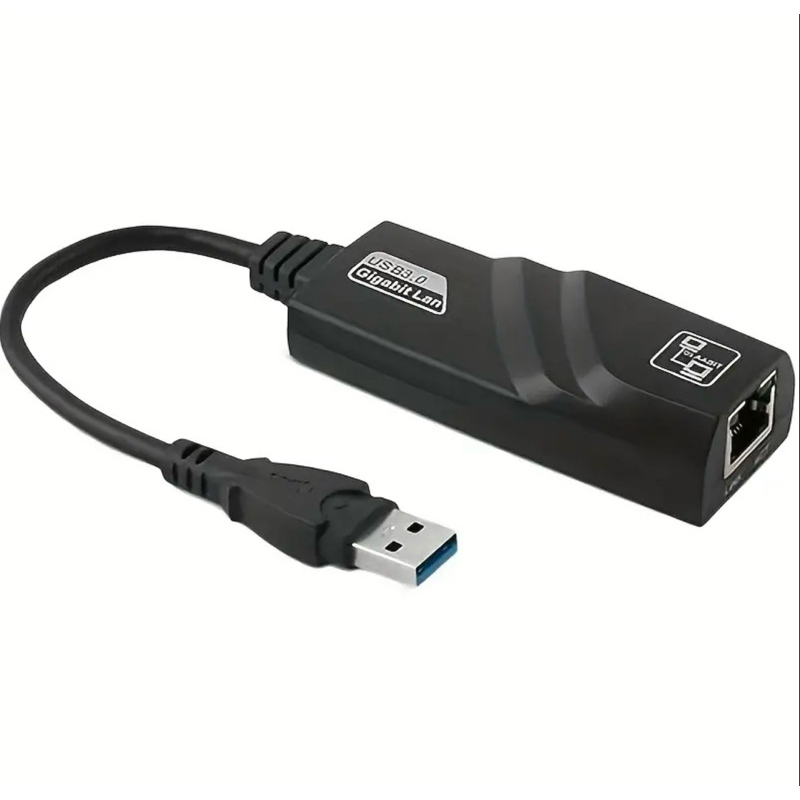 Um adaptador USB 3.0 para Ethernet RJ45, adaptador de rede LAN Gigabit Ethernet 10/100/1000, compatível com Windows