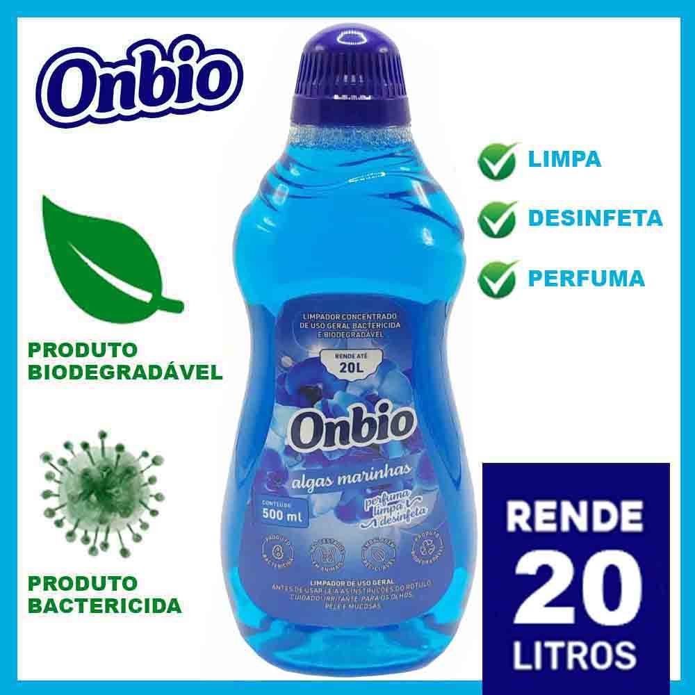 Limpa Tudo Concentrado Biodegradável E Bactericida De Uso Geral Onbio Algas Marinhas Rende 20 Litros