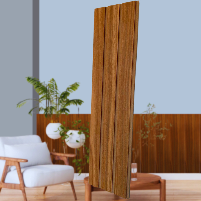 KIT com 50 Unidades Revestimento Ripado Painel Placa Decorativa - MDF 45x11cm Sala Quarto ...