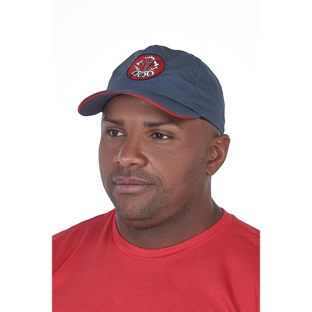 Boné Brasão com Risca – Verde Petróleo Acinzentado em Oferta na Shopee