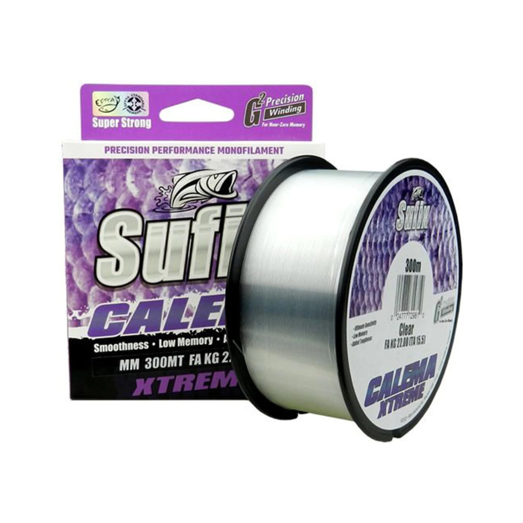 Linha Pesca Monofilamento Sufix Calema Xtreme 0,35mm 0,40mm 0,45mm 300m Muito Resistente Forte