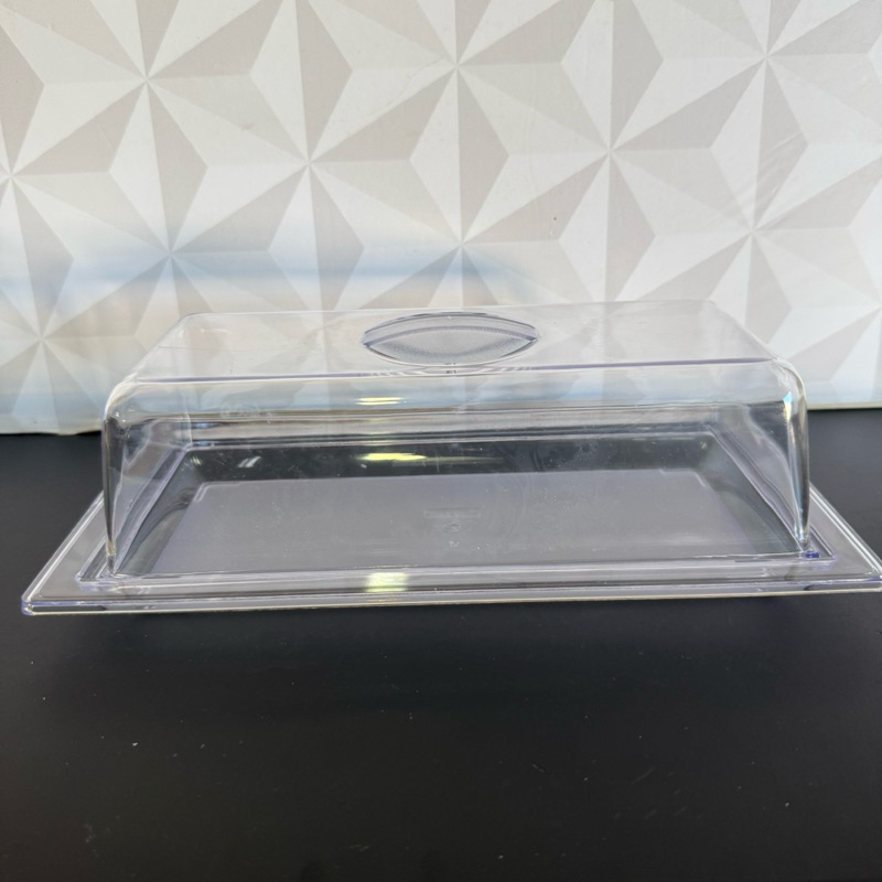 Porta pão bolo doce de acrílico retangular com tampa pães doces bolos transparente plastico pao boleira mesa cozinha