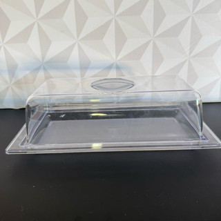 Porta pão bolo doce de acrílico retangular com tampa pães doces bolos transparente plastico pao boleira mesa cozinha