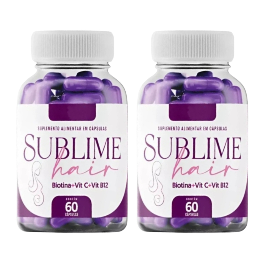 2x Sublime Hair Caps Original 60 Cápsulas em Oferta na Shopee