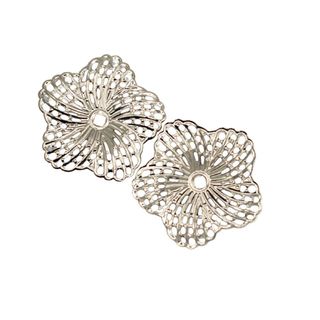 Mandala Flor de Metal 50mm 12 Unidades