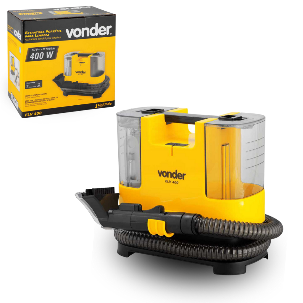 Extratora Vonder Elv400 400w 127v Higienizadora Portátil Limpeza Estofados