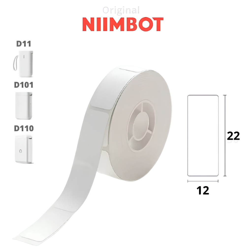 1 Rolo Etiqueta 12x22 Niimbot D110 D101 D11