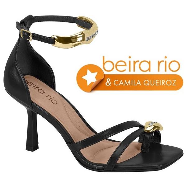 Sandalia Feminina Salto Fino Confortável Beira Rio Original