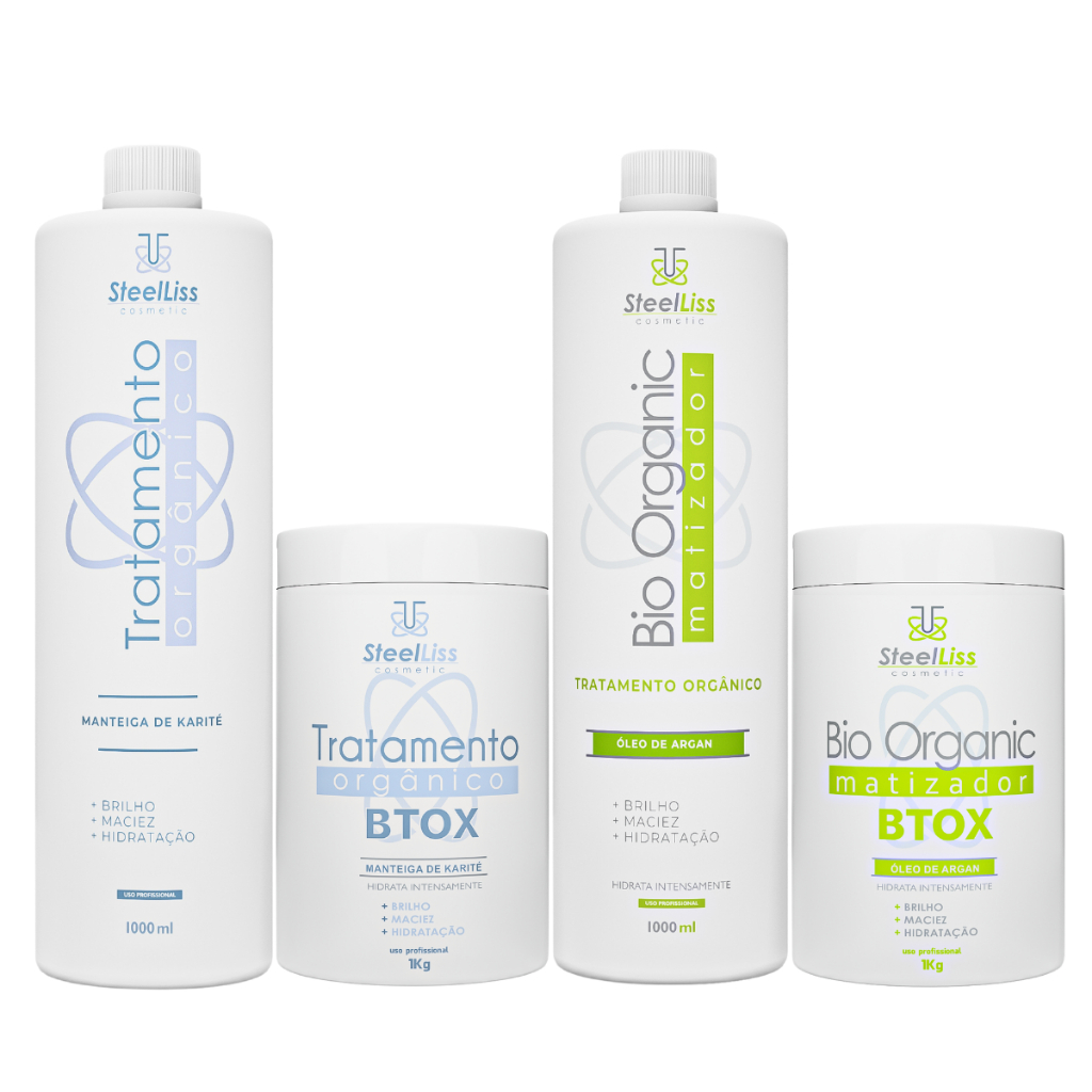 Progressiva + Btox Bio Organic Matizador e Tratamento Organico Antifrizz