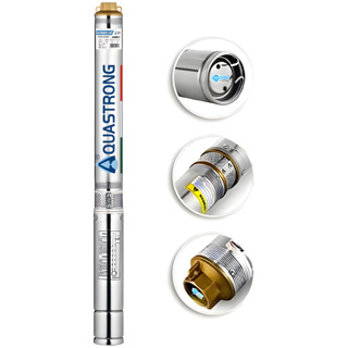 Bomba Submersa Caneta para Poço Até 85m Palito 3/4hp 2,5'' AQUASTRONG - 220v em Oferta na Shopee