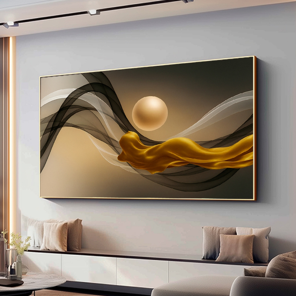 Quadro Decorativo Com Moldura Para Sala Luxuoso