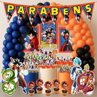 Kit Festa Aniversário Personalizado Dragon Ball 78 itens-Decoração Mesversário  Lembrancinhas