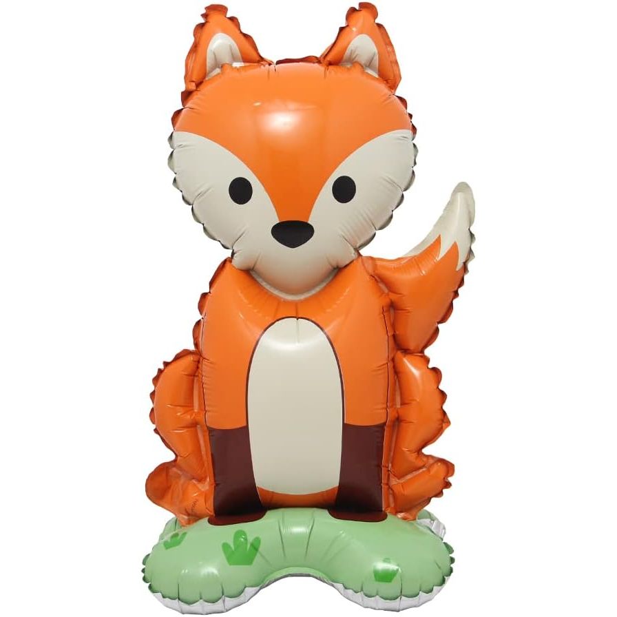 10 Balão Raposa Metalizada C/Base 48cm Festa Decoração Floresta C90529 em Oferta na Shopee