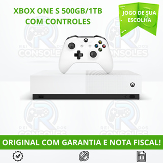Xbox One S 500GB ou 1TB | 1 ou 2 Controles | Jogo Incluso | Garantia em Oferta na Shopee