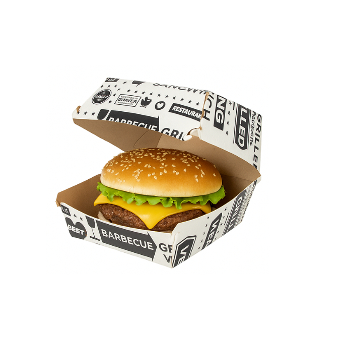 Caixa  para Fast Food-  Delivery – Várias Estampas e Estilos (11x11x8 cm) 50 uni em Oferta na Shopee