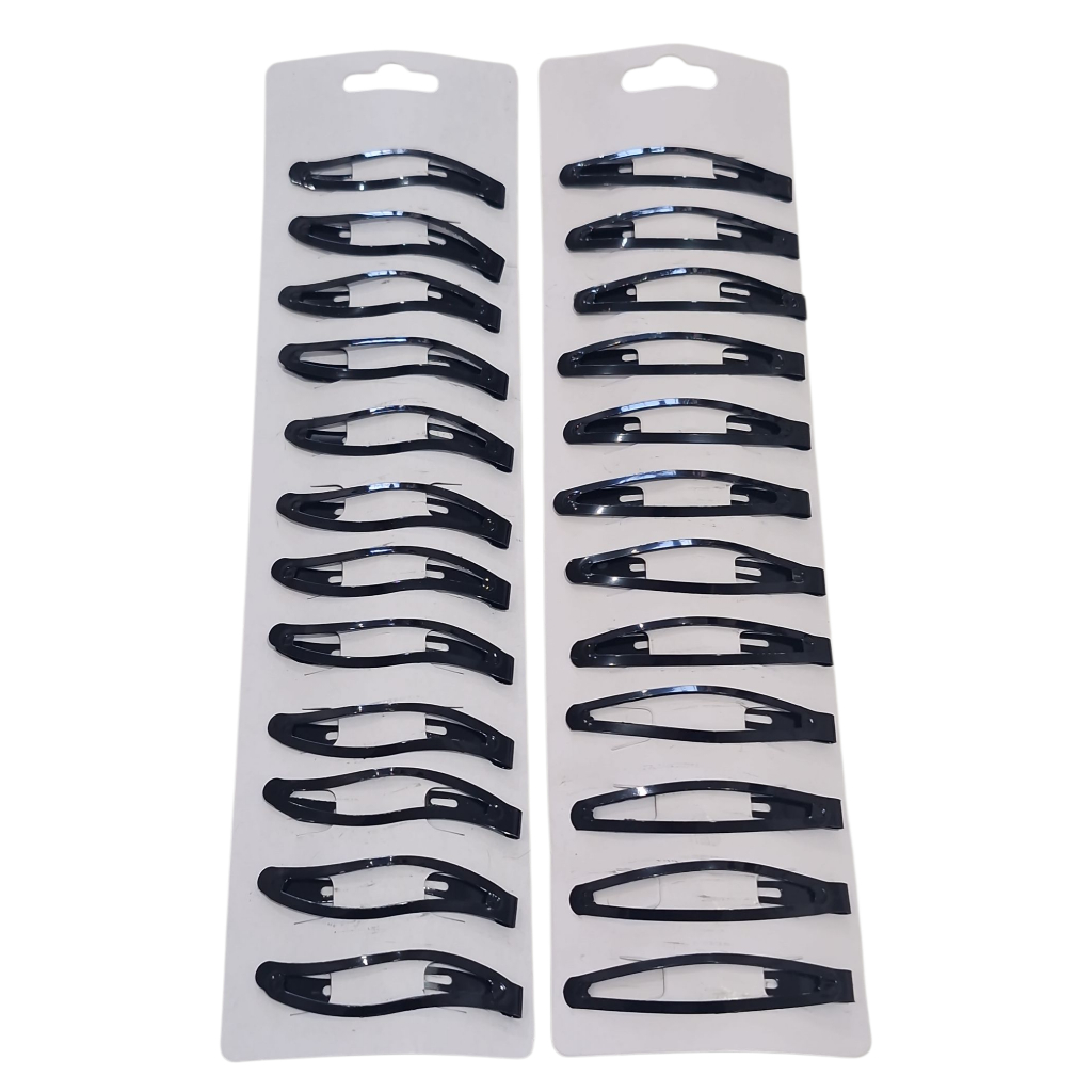 Presilha Preta Pra Cabelo Tic Tac Reforçada Kit 15 Pares em Oferta na Shopee