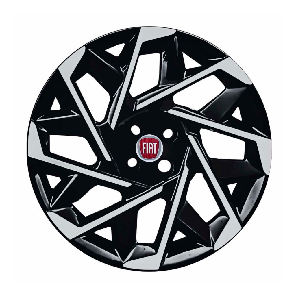 Jogo 4 Calota Esportiva Para Fiat Strada Aro 15 Todos Modelos Carlota Pronta Entrega