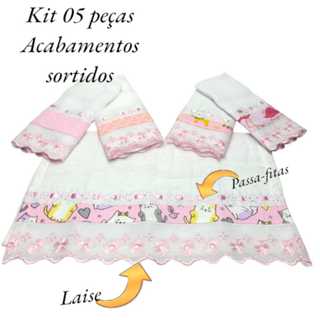 Kit Fralda Babete Fraldinha Paninho De Boca Para Bebê 05 Unidades Com Passafita e Lasy 100% Algodao Envio Imediato em Oferta na Shopee