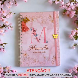 Caderneta De Saúde Menina Personalizada com nome Versão Atualizada OU Porta Documentos Pequeno em Oferta na Shopee