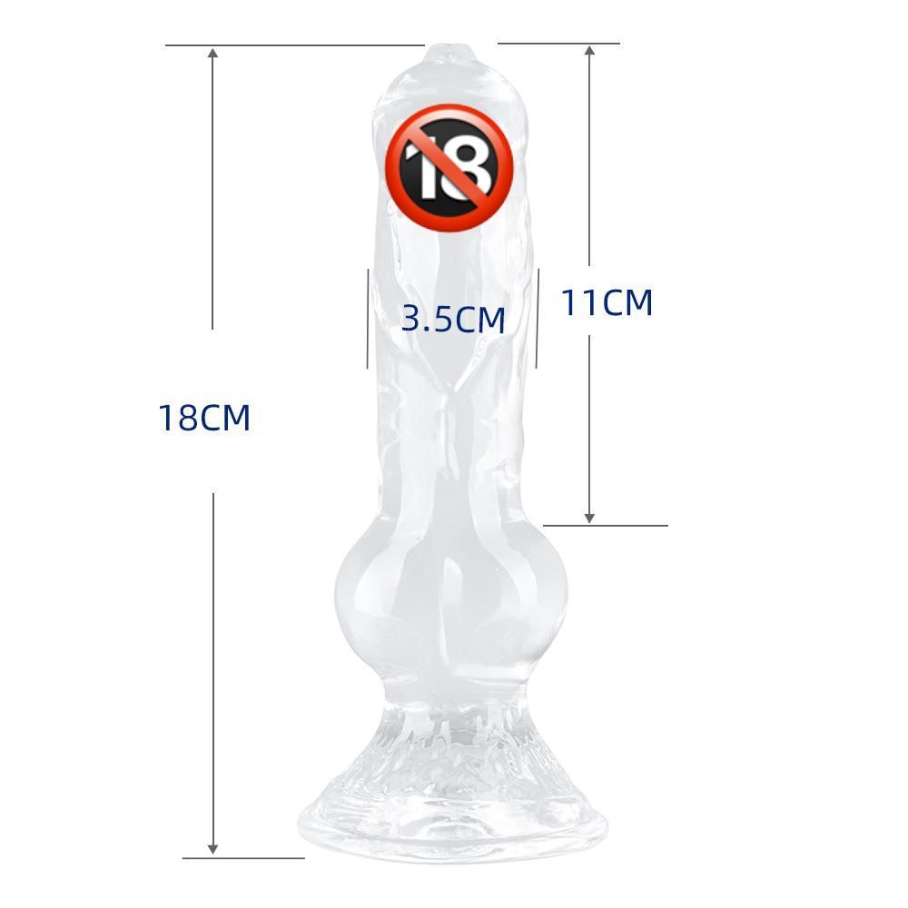 Protese Realística, Silicone, Formato de Monstro De Cachorro 3.5*18 CM