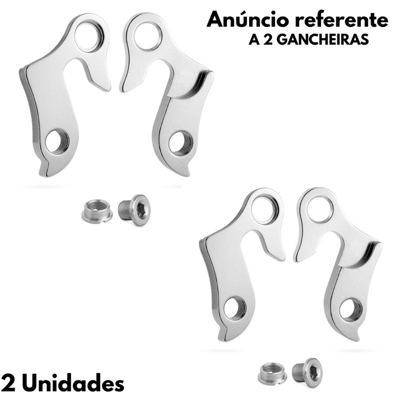 2 GANCHEIRAS Para Quadro Bicicleta Absolte nero Caloi/High One/Venzo/ GTS M3/ Tsw Ride/ Soul/ Totem/ Fuji GTA/Asbolute