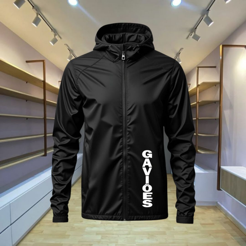 Jaqueta Masculina Blusa Corta Vento Motoqueiro Impermeável Gavioes da Fiel