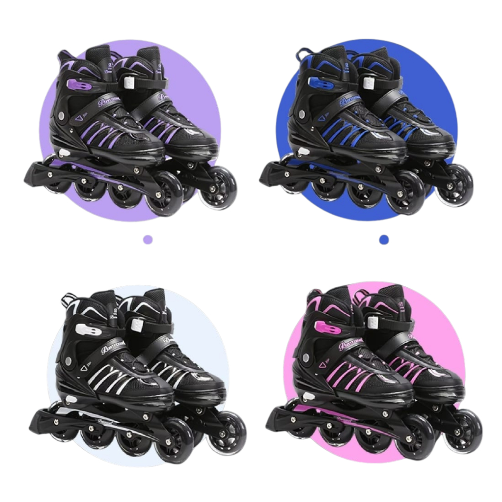 Patins roller  Inline ajustável Adulto profissional com freio