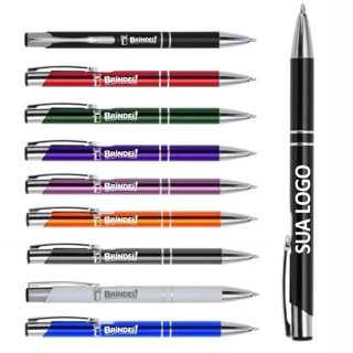 Kit Canetas Premium Metal PersonalizadasGravada a Laser Nome Logo Empresa em Oferta na Shopee