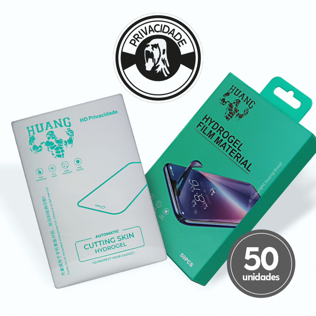 Pacote Película Hidrogel Privacidade Máquina Corte 50und em Oferta na Shopee