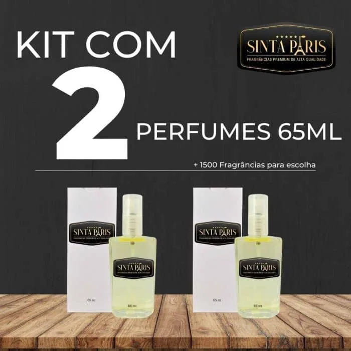 kit 2 Perfume Sinta Paris, Escolha Suas Fragrâncias Favoritas – 65 ml