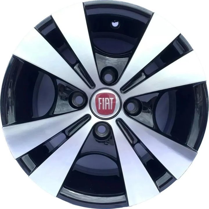 Kit 4 Rodas Aro 13 4x98 Trevo Fiat Palio Uno Siena Fiorino Bicos de Brinde Envio Imediato R39