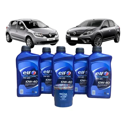 Kit Troca Óleo Sandero / Logan 1.6 16v 2017 Em Diante em Oferta na Shopee