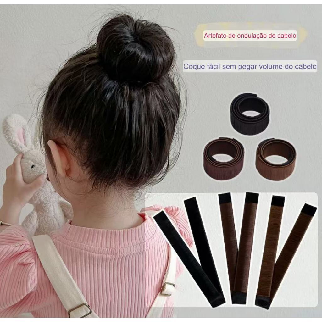 Acessório Para CoqueRápido Magic Bun Coque Rápido Cabelo diario Formato de rosquinha francesa para fazer coque no cabelo